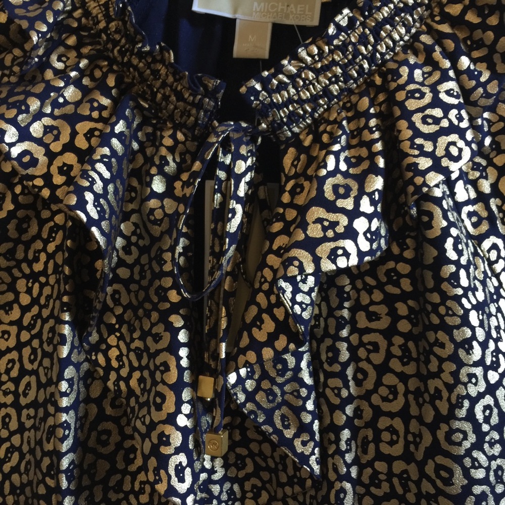 NWT Michael Kors long sleeve blouse, size M - Picture 2 of 7